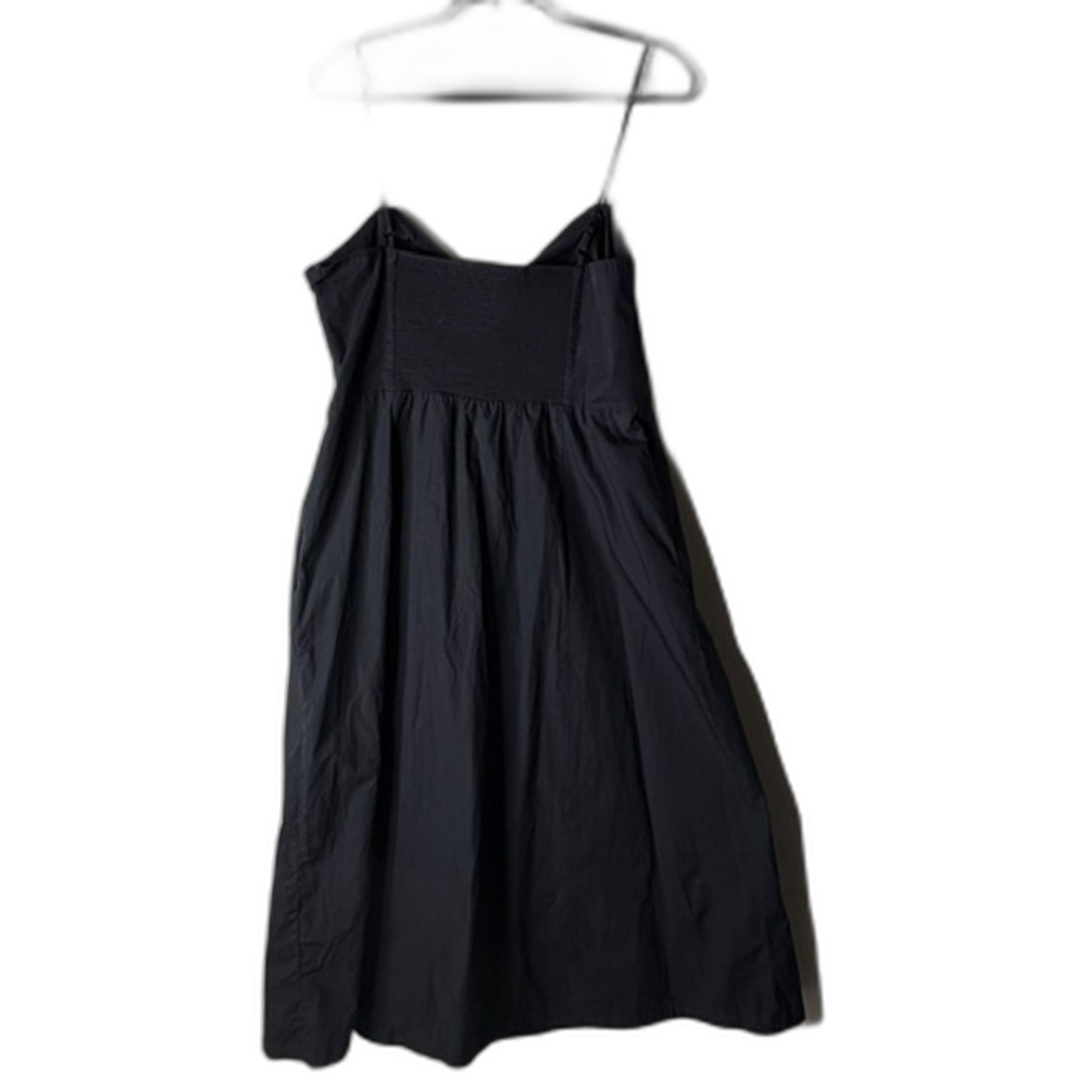 Levi’s black peephole smocked pocket midi dress with flowy fit size XL